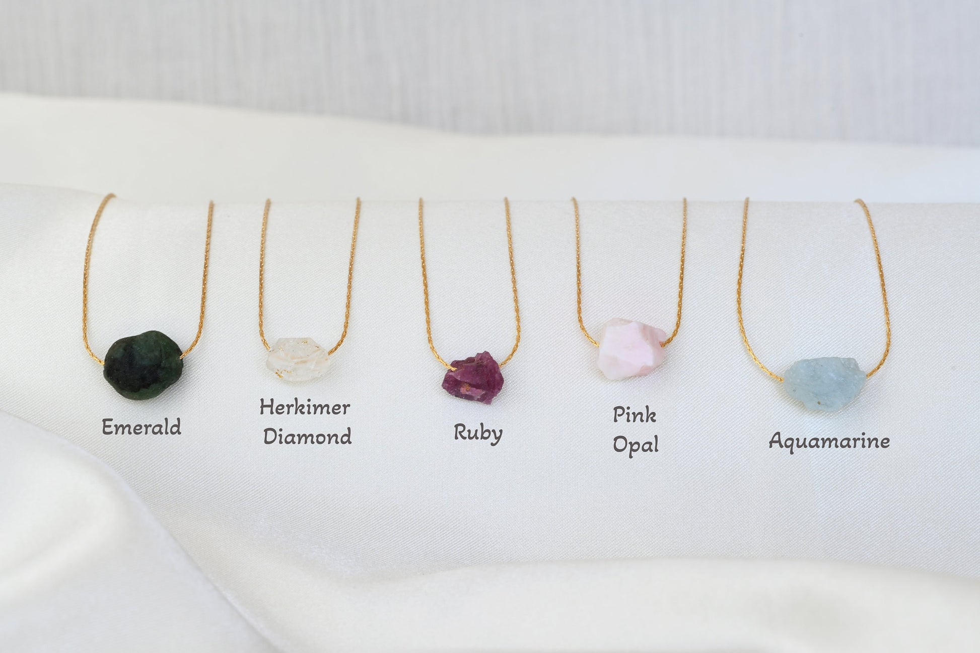 Raw Gemstone Necklace